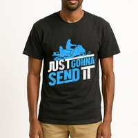 Snowmobiling Snow Machine Snowmobile - Just Gonna Send It Tall T-Shirt