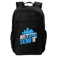 Snowmobiling Snow Machine Snowmobile - Just Gonna Send It Backpack