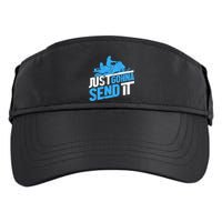 Snowmobiling Snow Machine Snowmobile - Just Gonna Send It Adult Drive Performance Visor
