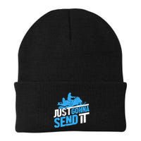 Snowmobiling Snow Machine Snowmobile - Just Gonna Send It Beanie