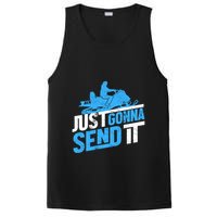 Snowmobiling Snow Machine Snowmobile - Just Gonna Send It PosiCharge Competitor Tank