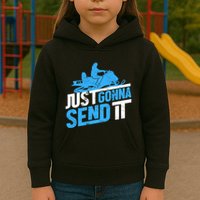 Snowmobiling Snow Machine Snowmobile - Just Gonna Send It Kids Hoodie