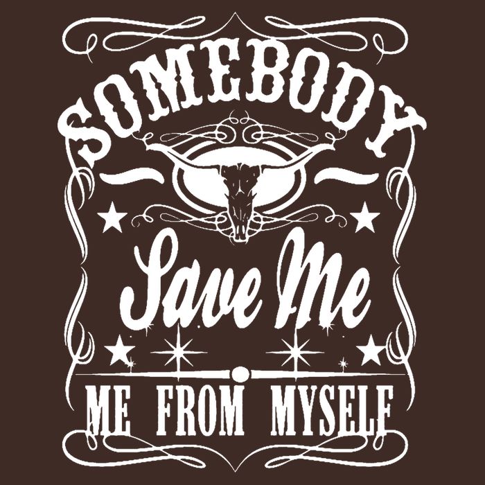 Somebody Save Me From Myself Country Music Cooling Performance Long Sleeve Crew