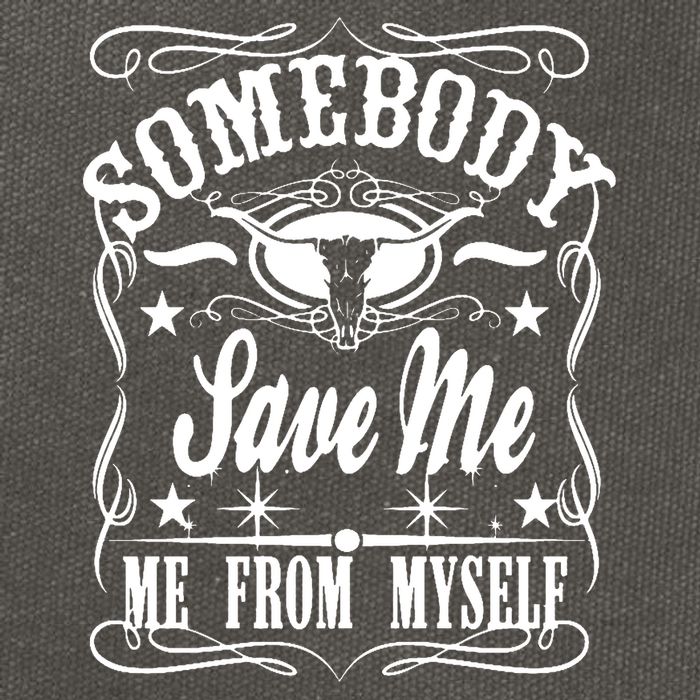 Somebody Save Me From Myself Country Music Cotton Canvas Backpack