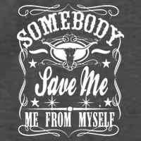 Somebody Save Me From Myself Country Music Vector Backpack