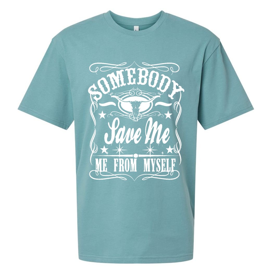 Somebody Save Me From Myself Country Music Sueded Cloud Jersey T-Shirt