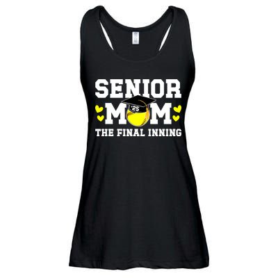 Softball Senior Mom 2025 Ladies Essential Flowy Tank