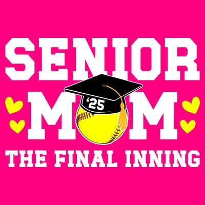 Softball Senior Mom 2025 T-Shirt