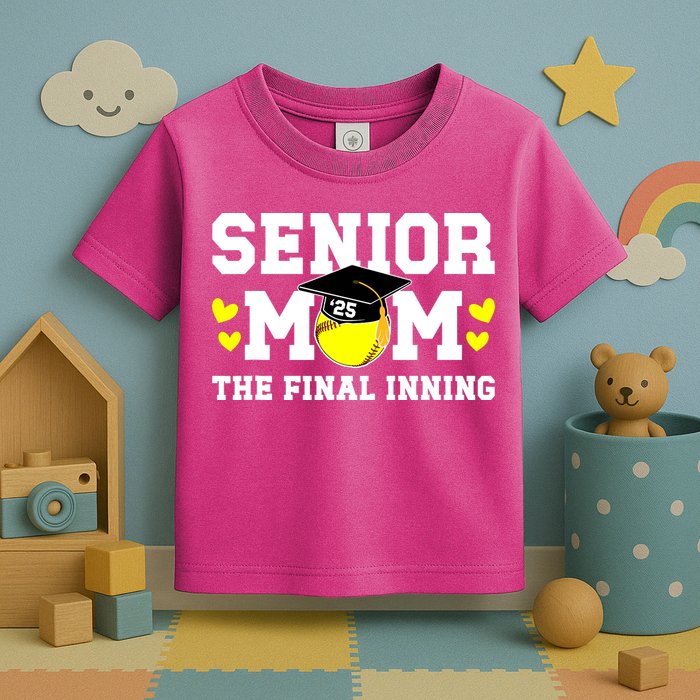 Softball Senior Mom 2025 Toddler T-Shirt