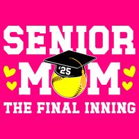 Softball Senior Mom 2025 Toddler T-Shirt