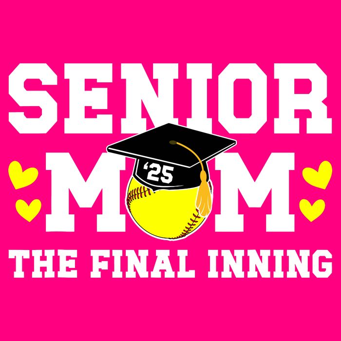 Softball Senior Mom 2025 Toddler T-Shirt