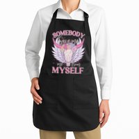 Somebody Save Me Me From Myself Vintage Boho Cow Skull Apron