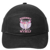 Somebody Save Me Me From Myself Vintage Boho Cow Skull 7-Panel Snapback Hat