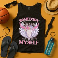 Somebody Save Me Me From Myself Vintage Boho Cow Skull Tank Top