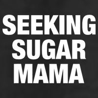Seeking Sugar Mama Mother's Day Funny 7 Panel Mesh Trucker Snapback Hat