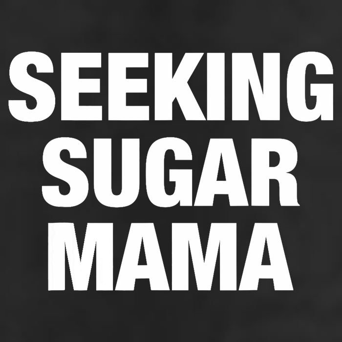 Seeking Sugar Mama Mother's Day Funny 7 Panel Mesh Trucker Snapback Hat