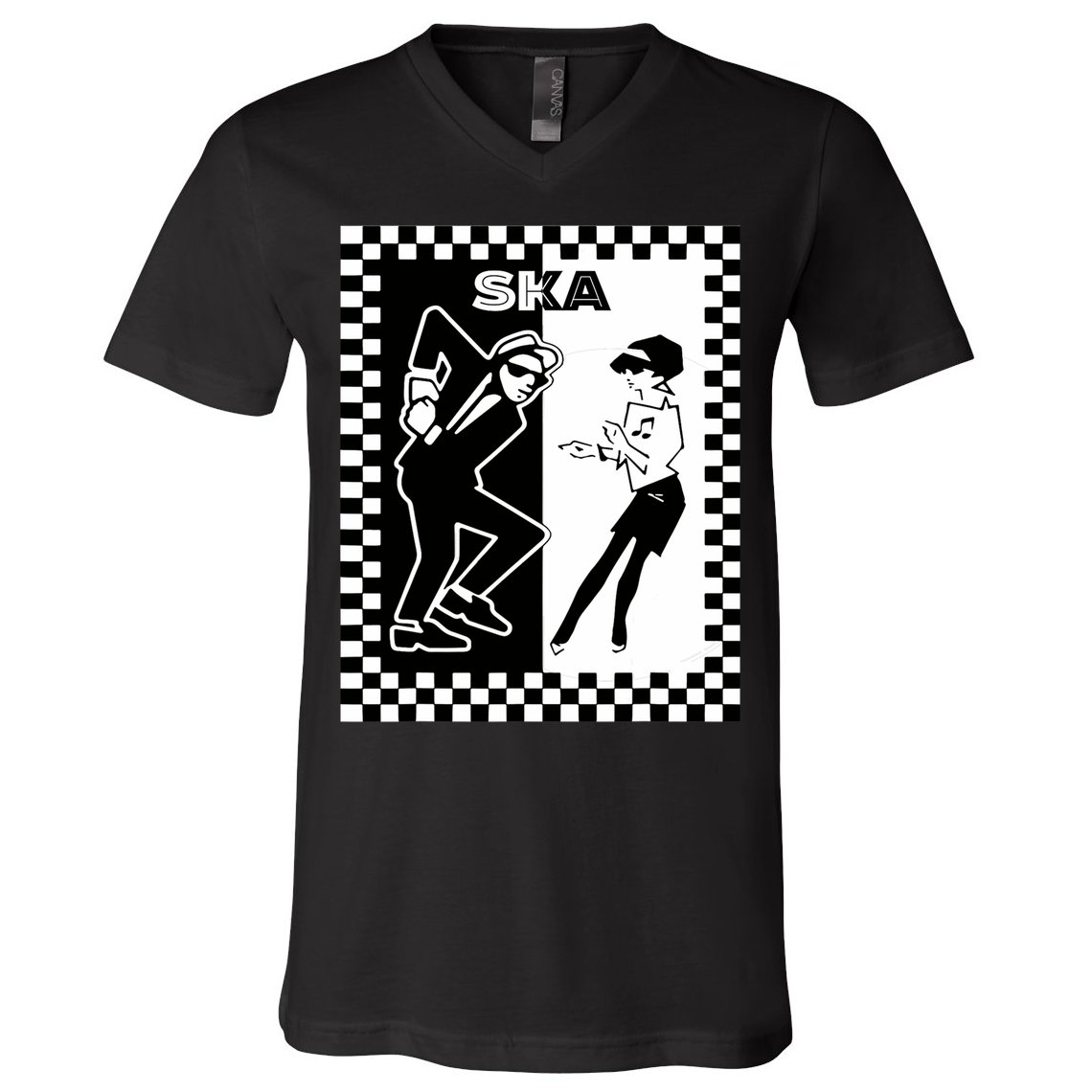 Ska Ska Music Clothing Ska Reggae V-Neck T-Shirt