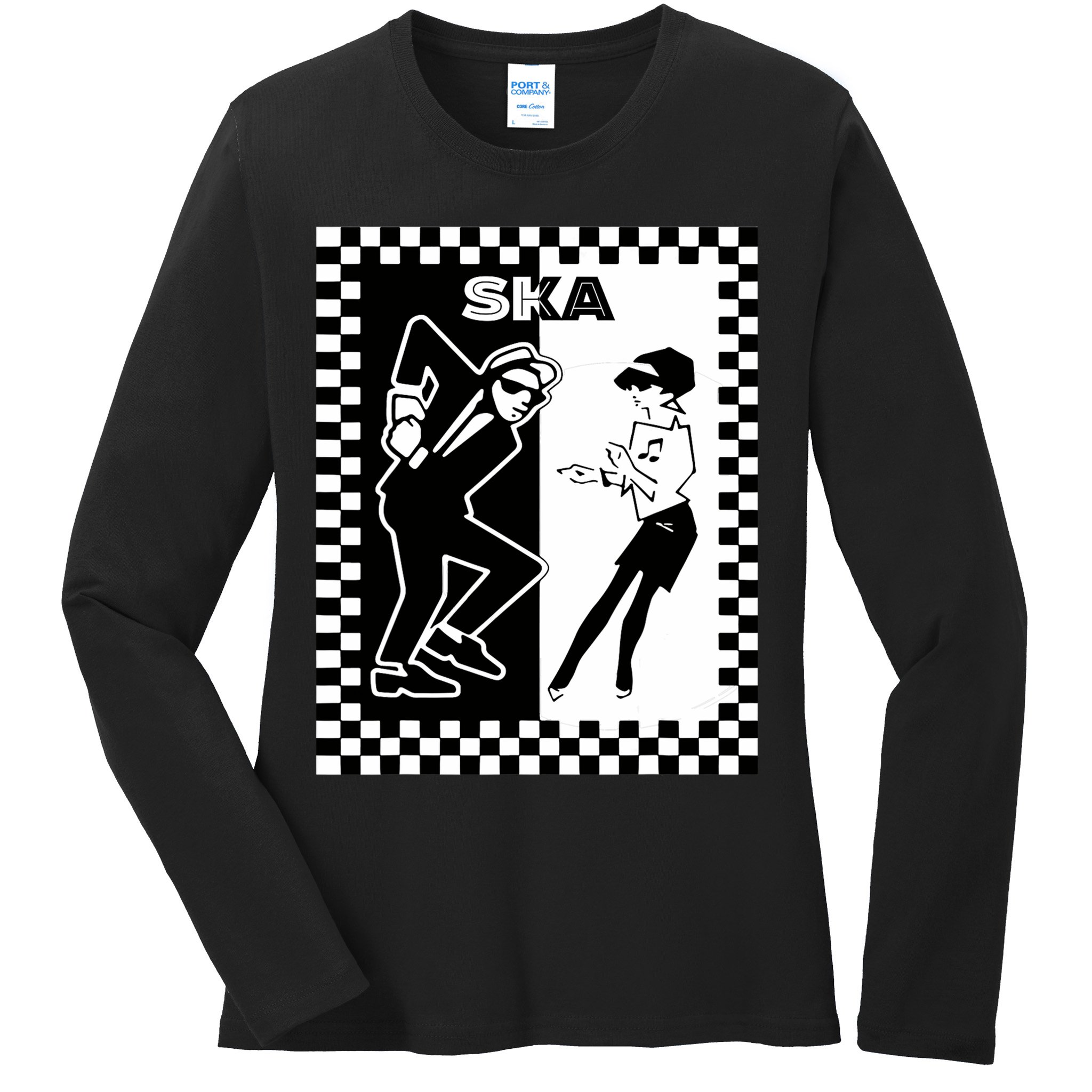 Ska Ska Music Clothing Ska Reggae Ladies Long Sleeve Shirt