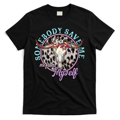 Somebody Save Me Country Music Retro Cowgirl Tees T-Shirt