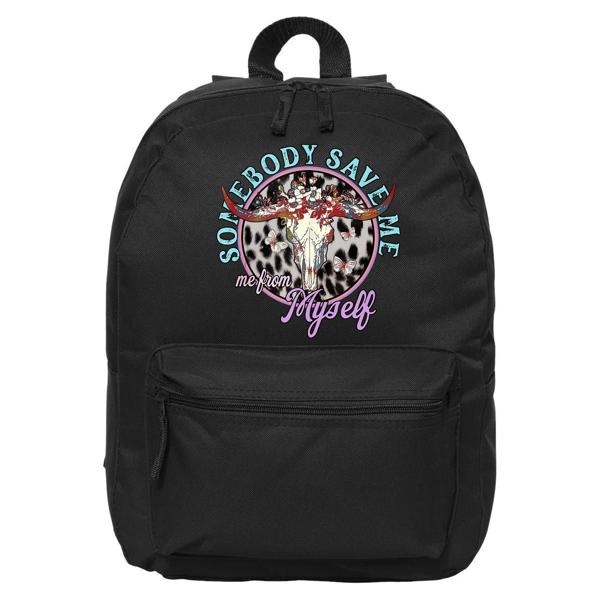 Somebody Save Me Country Music Retro Cowgirl Tees 16 in Basic Backpack