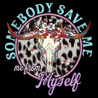 Somebody Save Me Country Music Retro Cowgirl Tees 16 in Basic Backpack