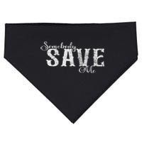 Somebody Save Me Country Music USA-Made Doggie Bandana