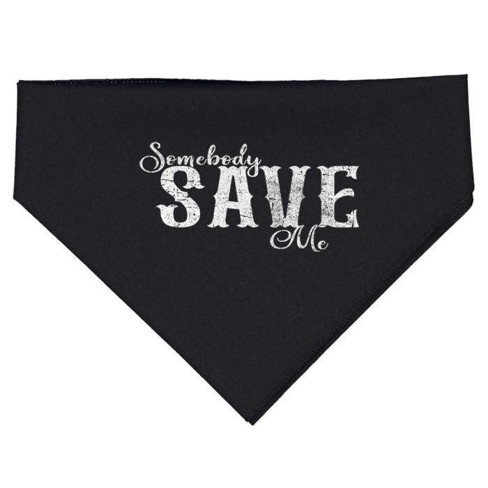 Somebody Save Me Country Music USA-Made Doggie Bandana