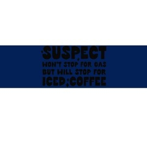 Suspect Social Media Trend Iced Coffee Lover Funny Caffeine Bumper Sticker