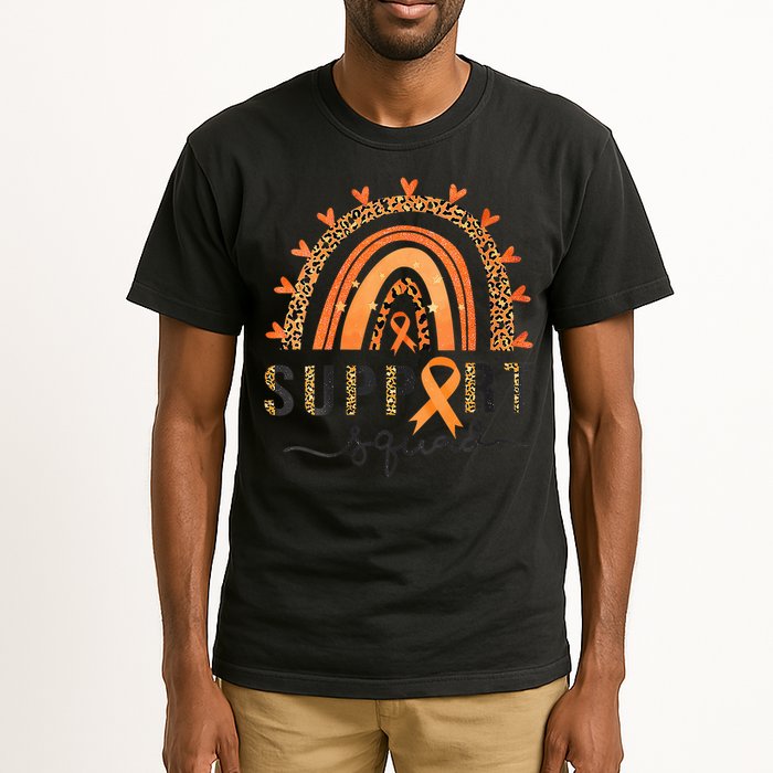 Support Squad Multiple Sclerosis Awareness Leopard Orange Tall T-Shirt