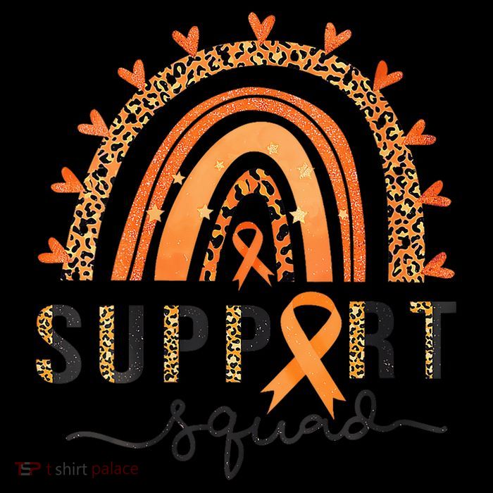Support Squad Multiple Sclerosis Awareness Leopard Orange City Backpack