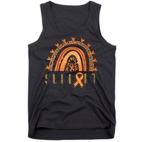 Support Squad Multiple Sclerosis Awareness Leopard Orange Tank Top