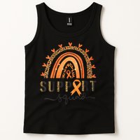 Support Squad Multiple Sclerosis Awareness Leopard Orange Tank Top