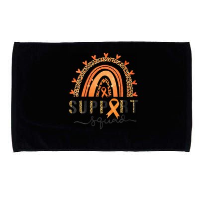 Support Squad Multiple Sclerosis Awareness Leopard Orange Microfiber Hand Towel