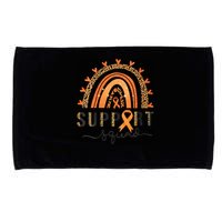 Support Squad Multiple Sclerosis Awareness Leopard Orange Microfiber Hand Towel