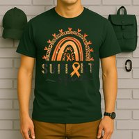 Support Squad Multiple Sclerosis Awareness Leopard Orange T-Shirt
