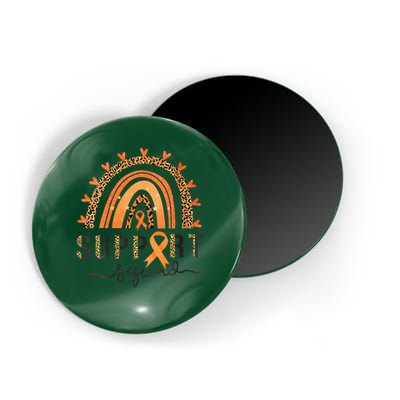 Support Squad Multiple Sclerosis Awareness Leopard Orange Magnet