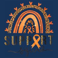 Support Squad Multiple Sclerosis Awareness Leopard Orange Infant Baby Jersey Bodysuit