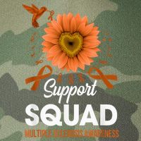 Support Squad Multiple Sclerosis Awareness Sunflower Legacy Tie Dye Trucker Hat