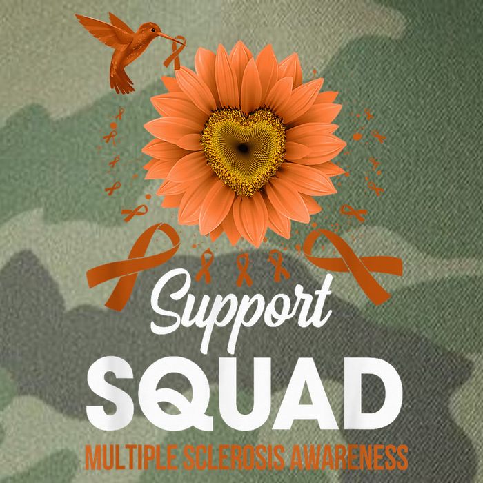 Support Squad Multiple Sclerosis Awareness Sunflower Legacy Tie Dye Trucker Hat