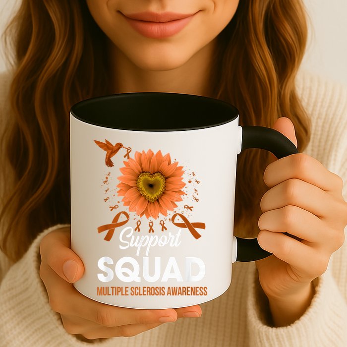 Support Squad Multiple Sclerosis Awareness Sunflower Mug