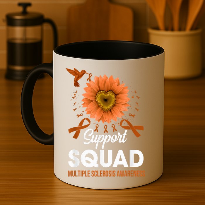 Support Squad Multiple Sclerosis Awareness Sunflower Mug