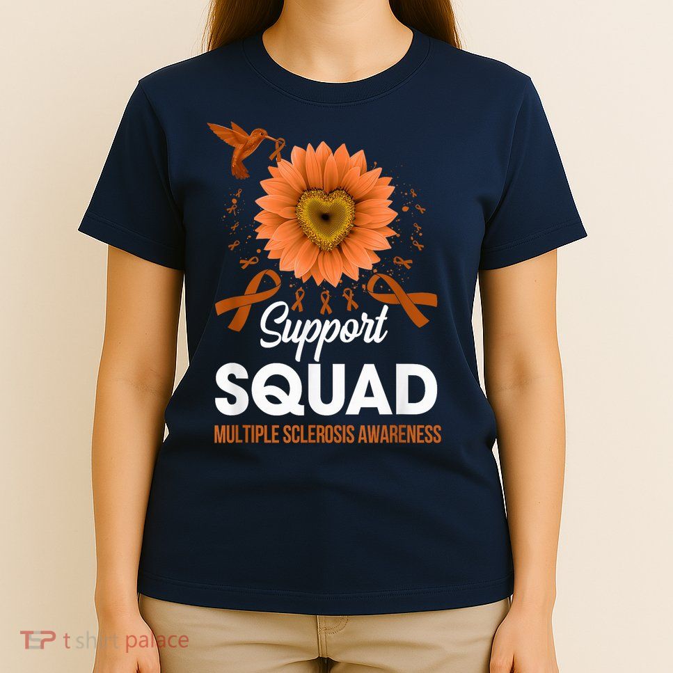 Support Squad Multiple Sclerosis Awareness Sunflower T-Shirt