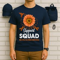 Support Squad Multiple Sclerosis Awareness Sunflower T-Shirt
