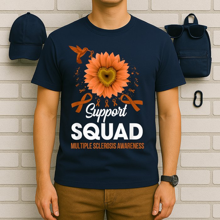 Support Squad Multiple Sclerosis Awareness Sunflower T-Shirt