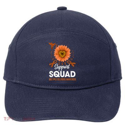 Support Squad Multiple Sclerosis Awareness Sunflower 7-Panel Snapback Hat