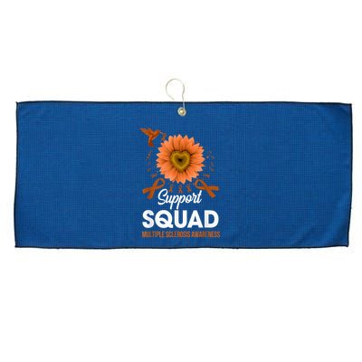 Support Squad Multiple Sclerosis Awareness Sunflower Large Microfiber Waffle Golf Towel