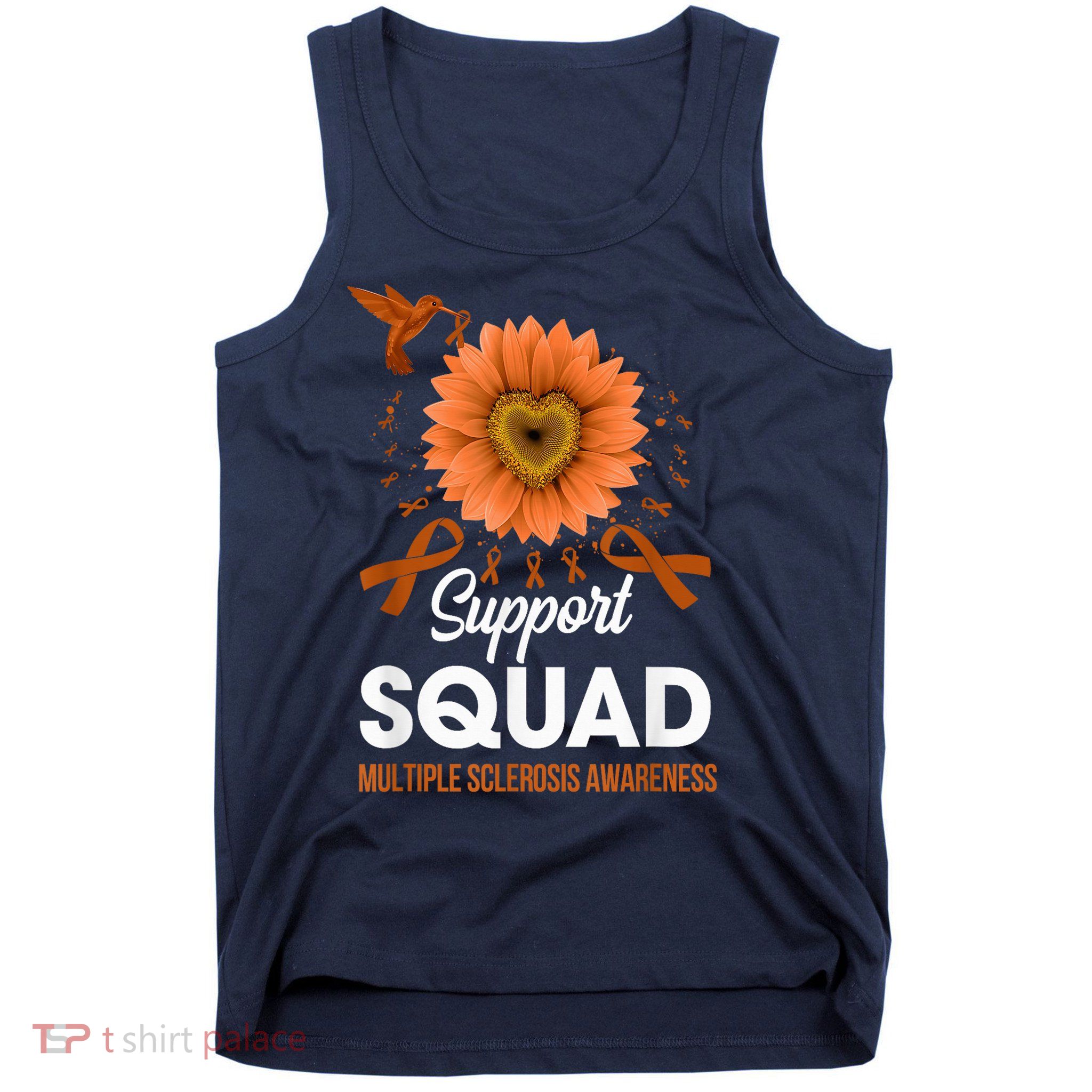 Support Squad Multiple Sclerosis Awareness Sunflower Tank Top