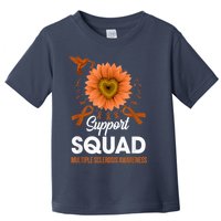 Support Squad Multiple Sclerosis Awareness Sunflower Toddler T-Shirt