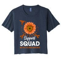 Support Squad Multiple Sclerosis Awareness Sunflower Crop Top