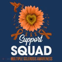 Support Squad Multiple Sclerosis Awareness Sunflower Kids T-Shirt